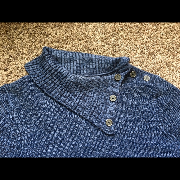 Style & Co. Sweater with Button Accents and Pocket - Picture 4 of 10
